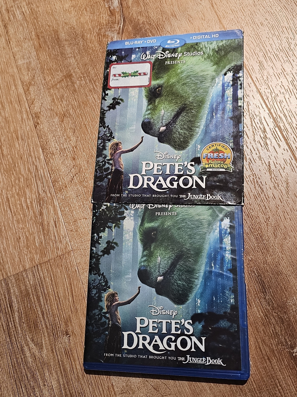 Blu-ray + DVD + Digital HD combo pack of Disney’s 2016 live-action movie Pete’s